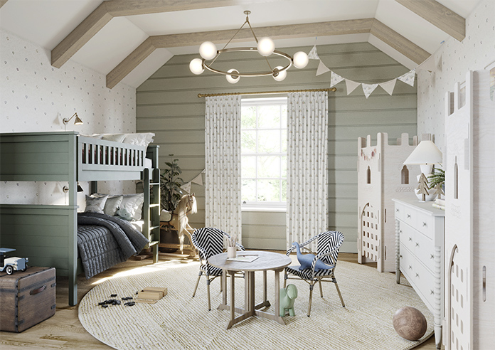 Jurassic Joust, Castle Guard Knightly - Made to Measure Curtains - Image 7